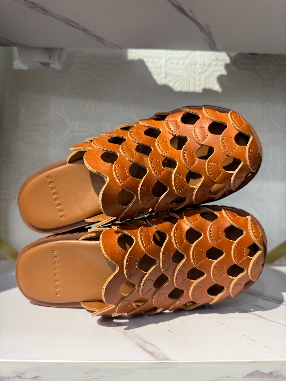 4ccccees -Plia Wave Women’s Tan Platform Clogs - Picture 7 of 7